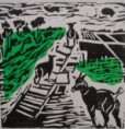 Geiten  linodruk
